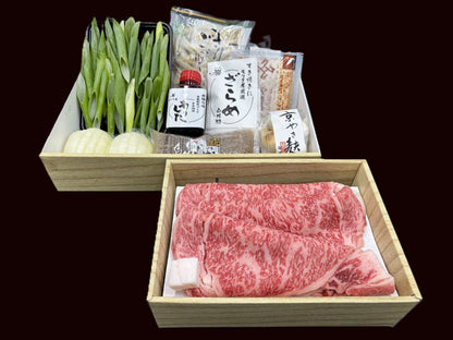 黒毛和牛すき焼きｾｯﾄ 750g(5～6人前)≪税込・送料込≫